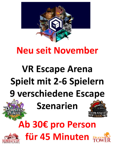 Neueröffnung VR Escape